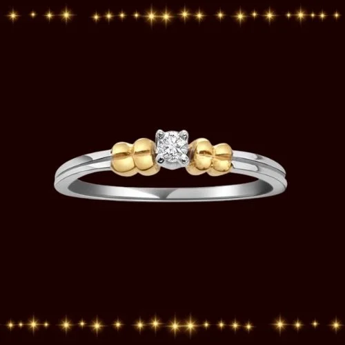 Dual Plated - Real Diamond Ring (SDR130)