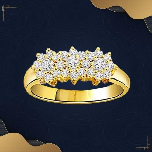 0.81cts Real Diamond 18kt Gold Fine Ring (SDR429)
