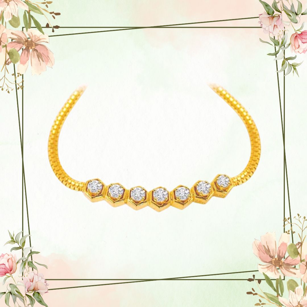 Shinning Stars Beautiful Diamond Necklace (DN1110)
