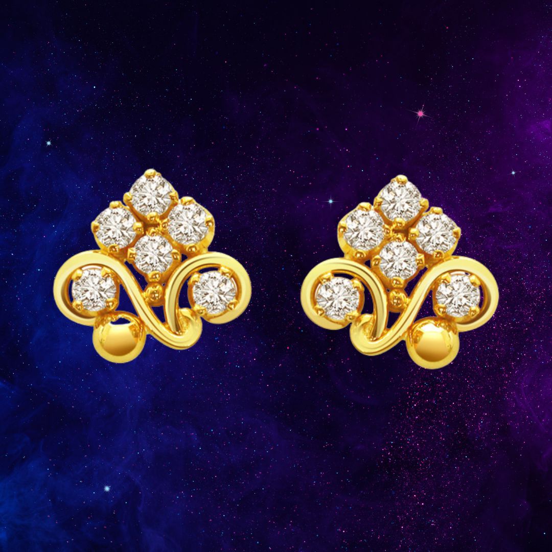 Kali Charm Diamond Earrings – Elegance in Every Sparkle