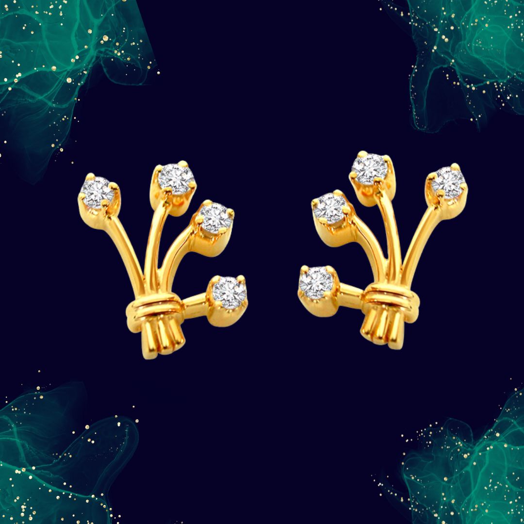 A Bloom of Diamonds: For My Love Diamond Earrings (ER33)