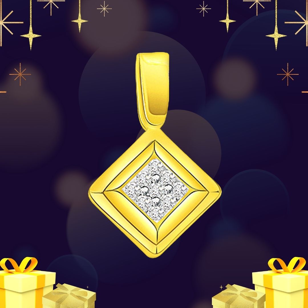 The Elegant Craft 0.18cts Real Diamond Pendant (P299)