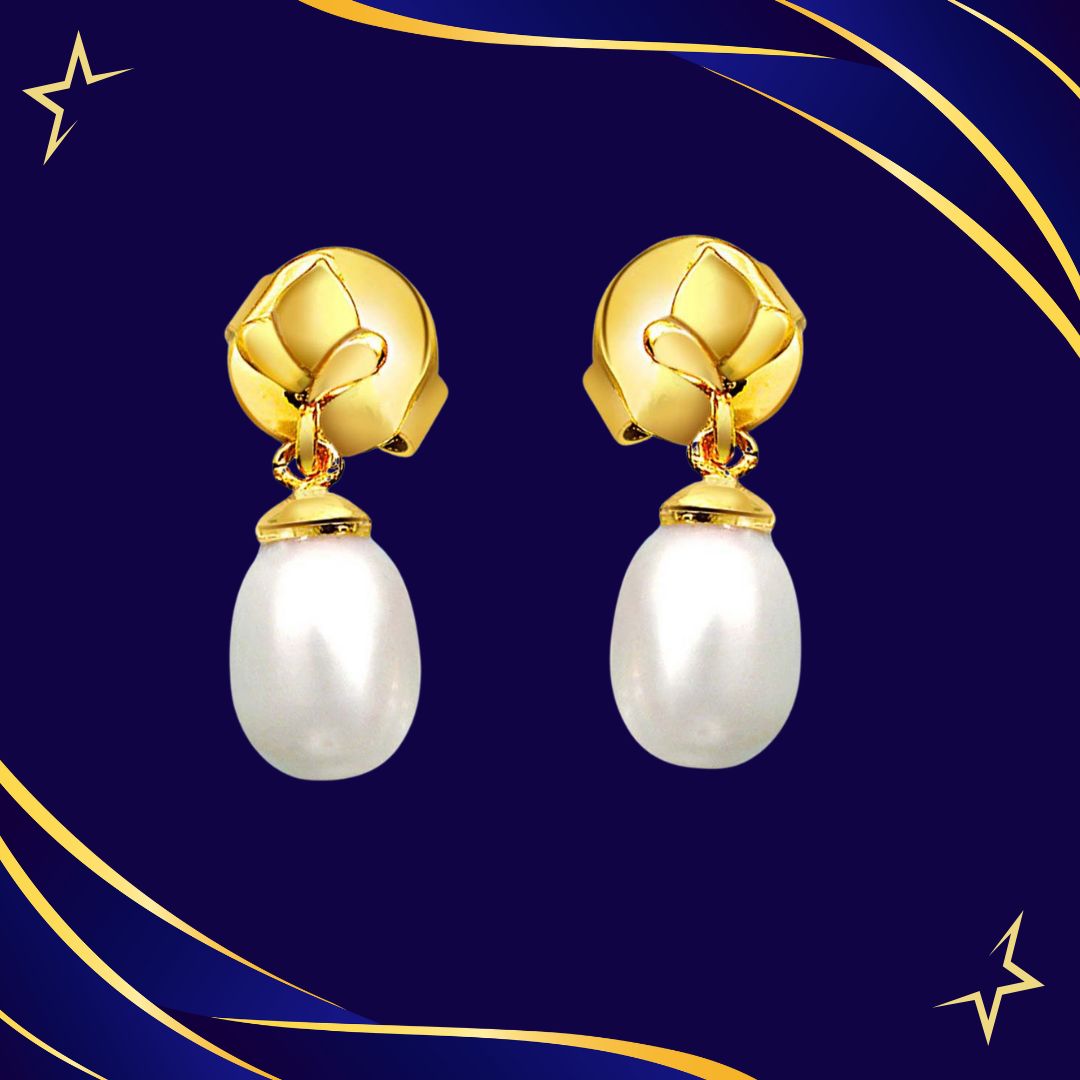 Pearly Flower Earrings (SP384ER)