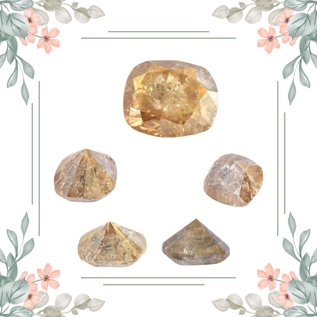 SDJ Certified 3.57 cts Light Brown/I3 Oval Shaped Real Natural Diamond for Engagement Ring (SDRSOL436)