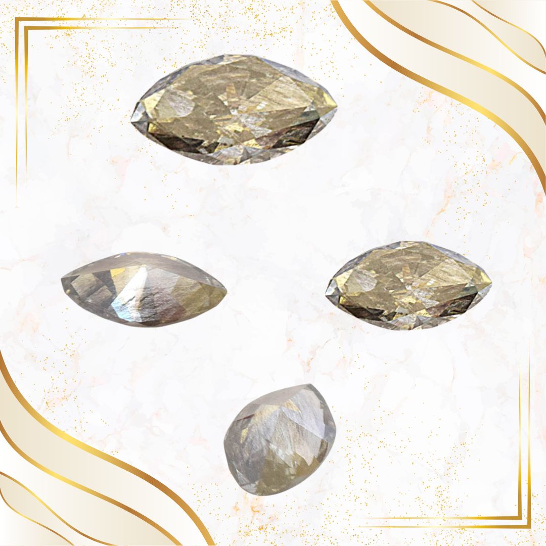 IGL Certified 1.69 cts Fancy Chamelon/I2 Marquise Shaped Real Natural Diamond for Engagement Ring (SDRSOL63)