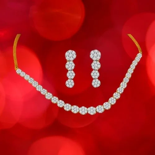 Diamond & 18k Gold Necklace Set (ACCDS1)