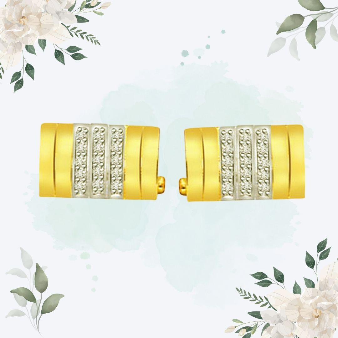 Reason For Living - 0.31ct VS Clarity Diamond Gold Cufflinks (CF6)