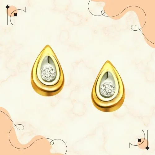Dew Drops Solitaire Diamond Earrings (ER158)