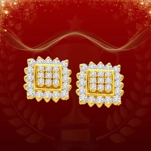 Customary n Conventional - Real Diamond Earrings (ER18)