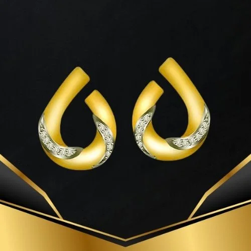 Floating Lights 0.22cts Diamond Gold Earring (ER292)
