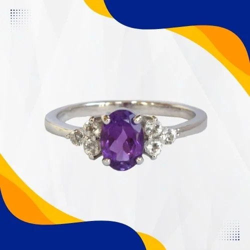 Regal Elegance: The Ultimate Amethyst & Topaz Ring (GSR73)