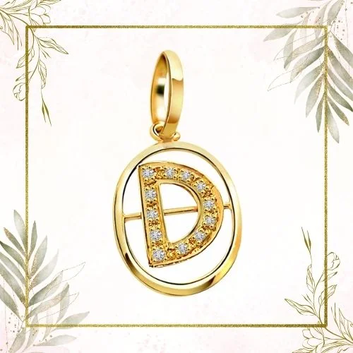 Initial Pendant - Real Diamond Pendant (P203)