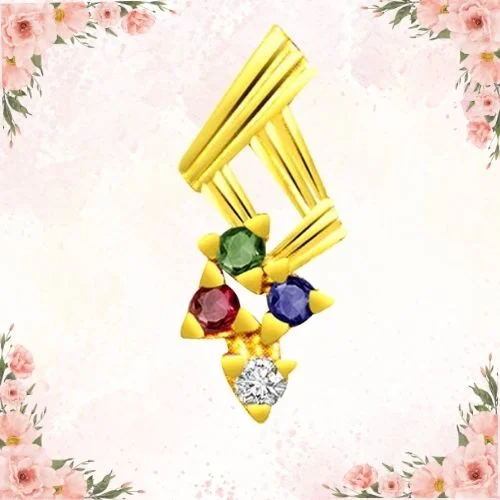 Woman Of Substance - Real Diamond & Gemstone Pendant (P487)