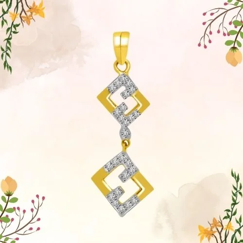 Love In The Air - Real Diamond & Gold Pendant For Her (P722)