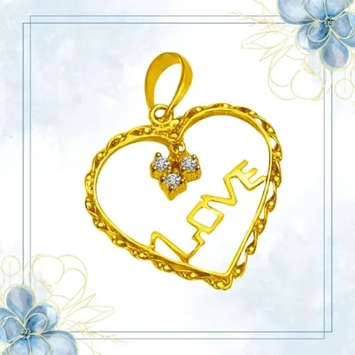 DIAMOND HEART : An Expression of Beautiful Love.. Pendant for You (P889)