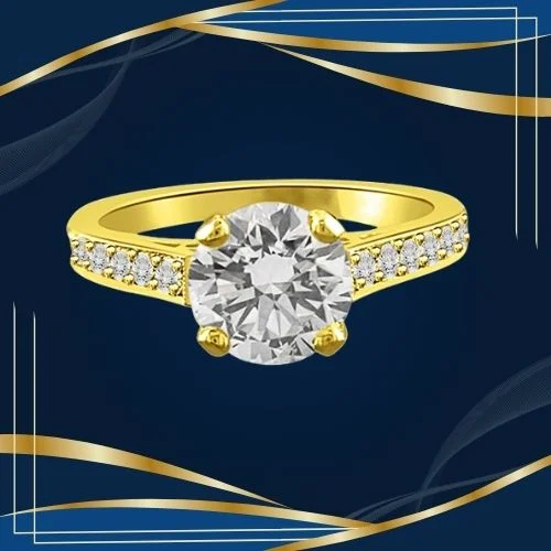 0.64TCW J/SI2 GIA Certified Sol Diamond Engagement Ring (0.64JSI2-S50)