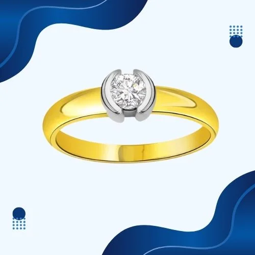 Beauty of Paradise Brilliant 0.15cts Real Diamond Solitaire Ring (SDR245)
