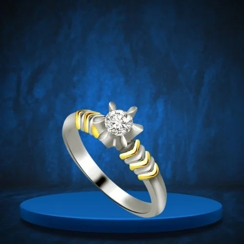 Solitaire Real Diamond Gold Ring (SDR578)