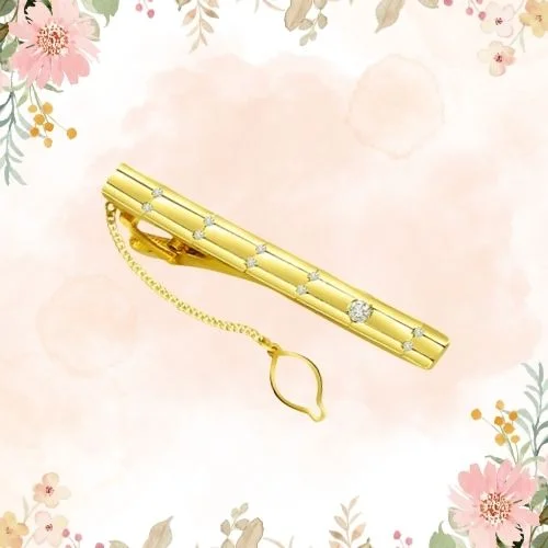 0.14cts Diamond 18kt Gold Tiepin (TiePin7)