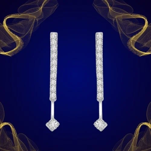 Diamond Bouquet 0.50 cts Diamond White Gold Earrings (ER277)