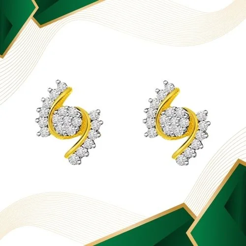 0.76cts Diamond Gold Earring (ER335)