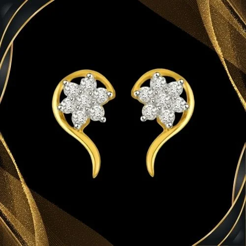 Star of My Life Gold & Diamond Earring for Beloved (ER431)