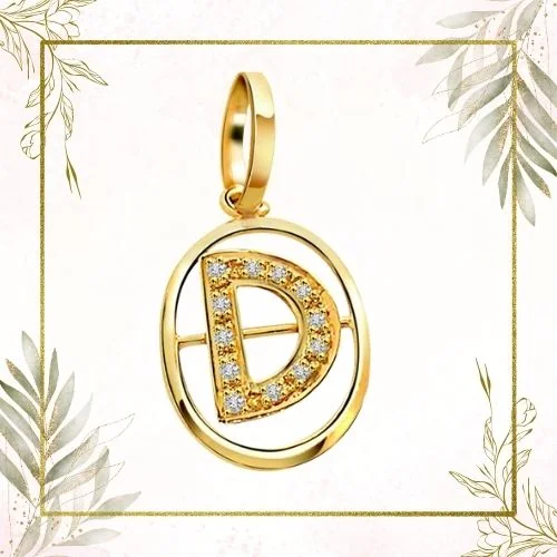 Initial Pendant - Real Diamond Pendant (P203)