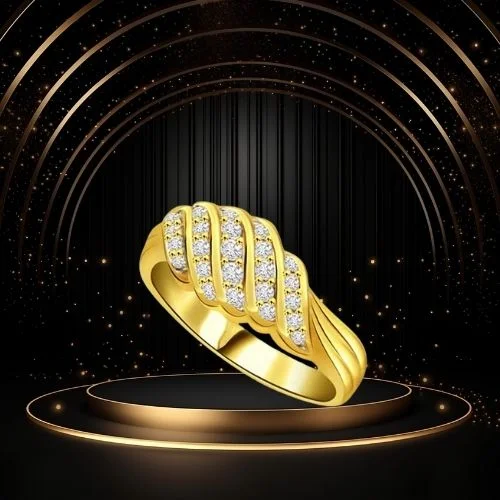 Floral Bow 0.78cts Classic Real Diamond Ring (SDR302)