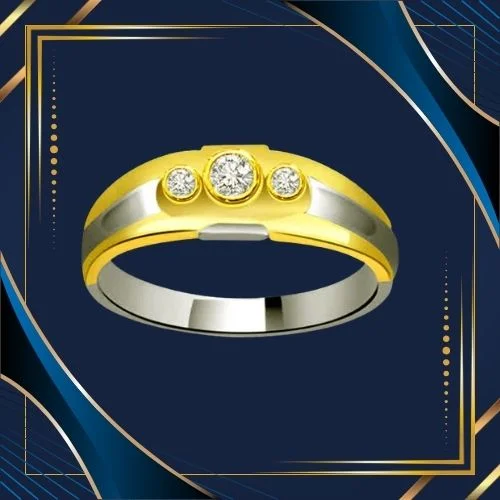 Classic Real Diamond Gold Ring (SDR721)