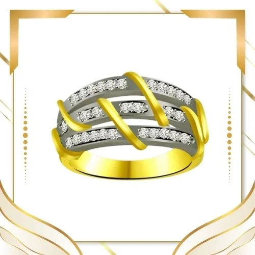 Classic Real Diamond Gold Ring (SDR877)