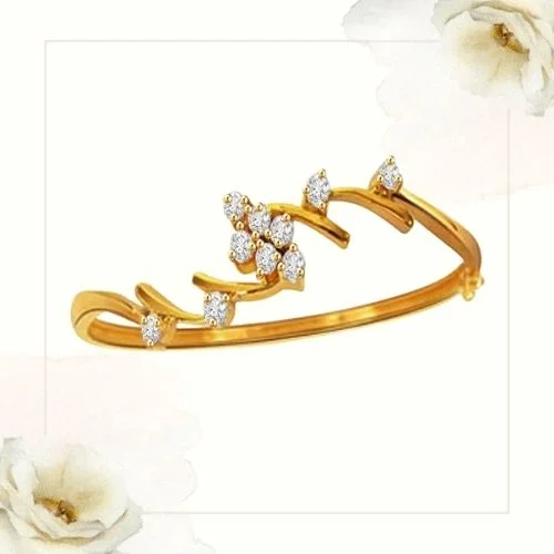 Finess Forever Real Diamond 18K Gold Bracelet (BG10)
