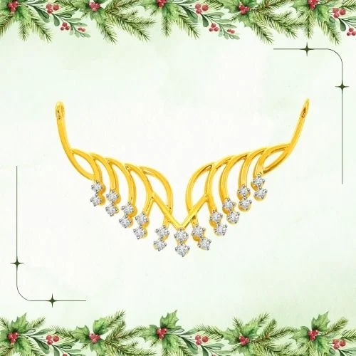 0.35 cts Fine Design Diamond Pendant Necklace (DN27)