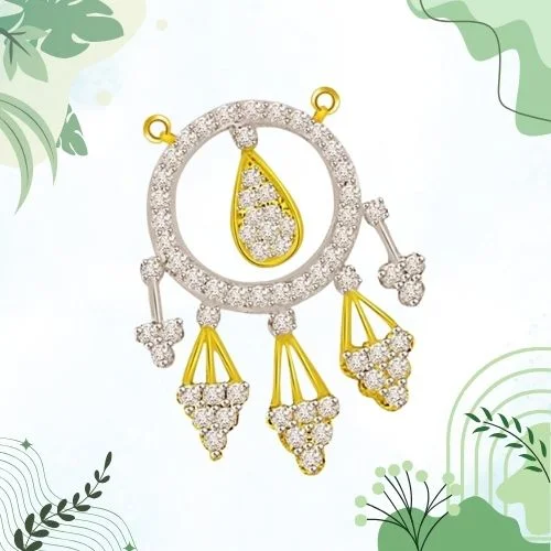 Circle of love 0.60cts diamond pendant for her (DN371)