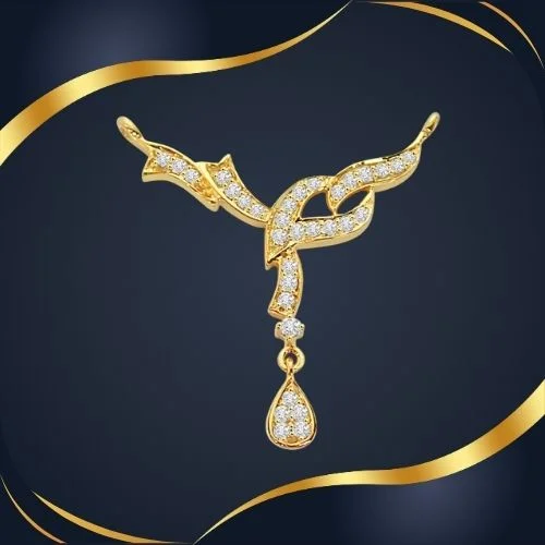 A Marvelous Diamond & gold Necklace Pennant (DN64)