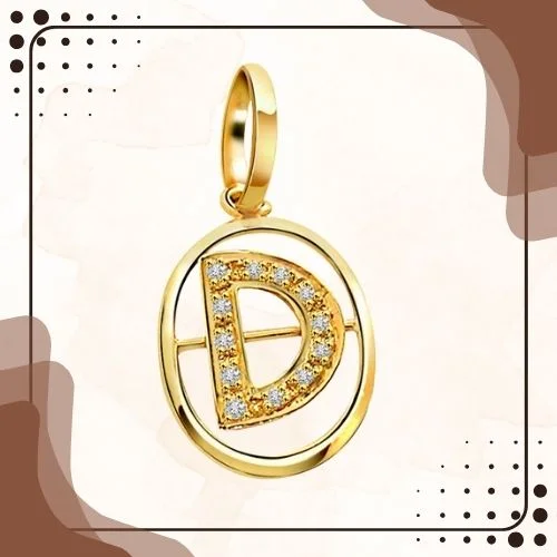 Initial Pendant - Real Diamond Pendant (P203)