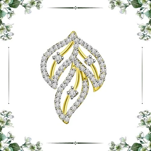 3 Leaves 0.70 cts Diamond Pendant