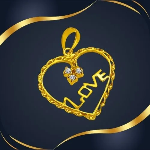 DIAMOND HEART : An Expression of Beautiful Love.. Pendant for You (P889)