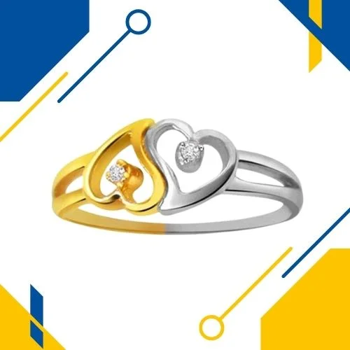 Two Become One - Real Diamond Ring (SDR124)