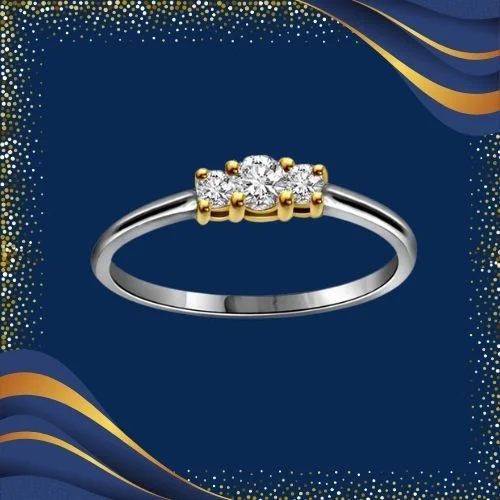 3 Star Love 0.20cts Real Diamond Ring (SDR257)