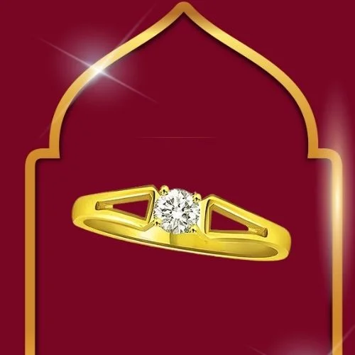 Lovey Twist 0.20cts Real Diamond Solitaire Ring (SDR271)