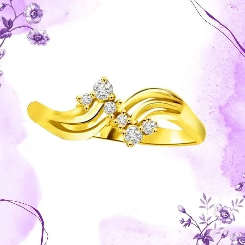 Elegant Real Diamond Gold Ring (SDR778)