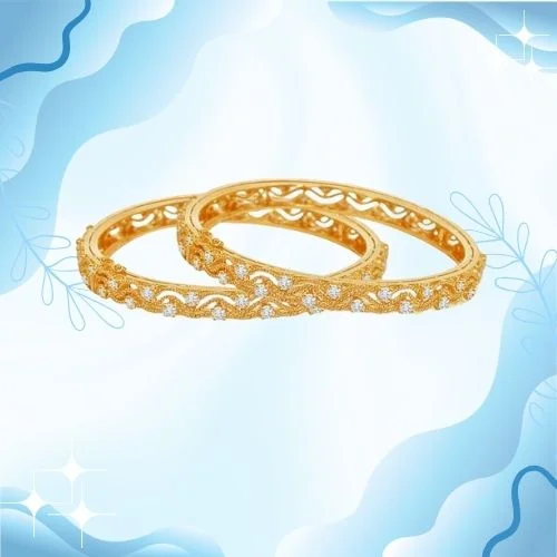 Trendy Twister 3.52cts Fine Round Diamond Bangle Pair (BG4352)