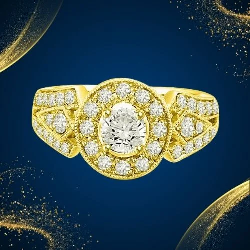 0.75TCW K/VS1 GIA Certified Diamond Engagement Ring (0.75KVS1-D7)