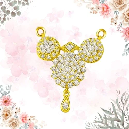 Mangalya Dharanam Diamond & Gold Mangalsutra Pendant (DN206)
