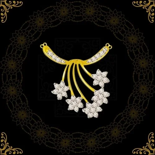 Star Of My Life Gold & Diamond Pendant For My Love (DN235)