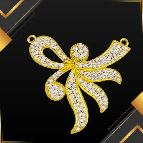 Flying Leaves Design 0.65cts Diamond Pendant (DN393)