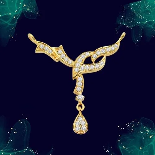 A Marvelous Diamond & gold Necklace Pennant (DN64)