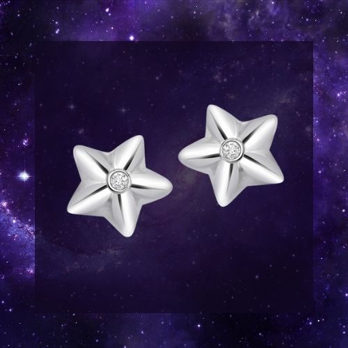 Five Star Real Single Diamond Earrings (ER138)