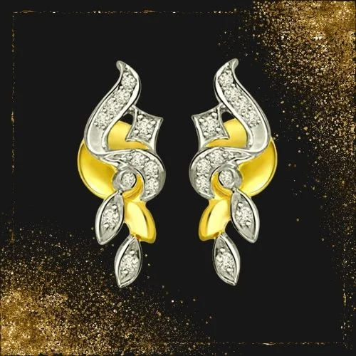Dynamic Delights - Real Diamond Earrings (ER188)