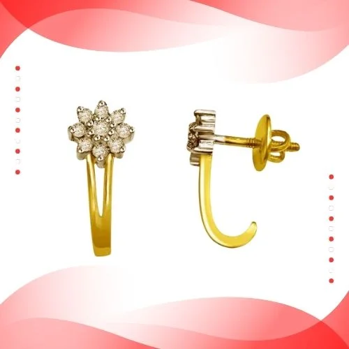 0.50 cts Diamond Flower Earrings (ER340)
